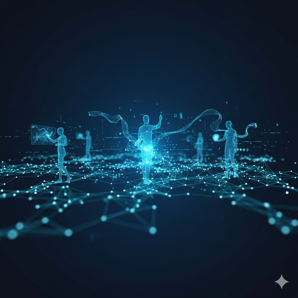 Blue technology circuit board background